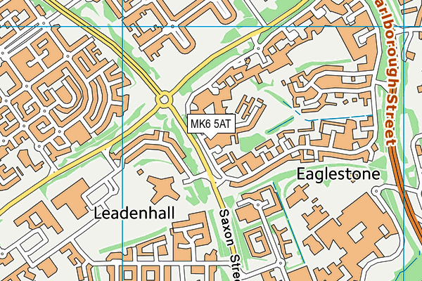 MK6 5AT map - OS VectorMap District (Ordnance Survey)