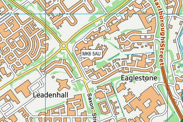 MK6 5AU map - OS VectorMap District (Ordnance Survey)