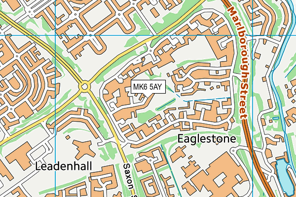 MK6 5AY map - OS VectorMap District (Ordnance Survey)