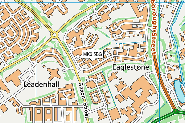 MK6 5BG map - OS VectorMap District (Ordnance Survey)