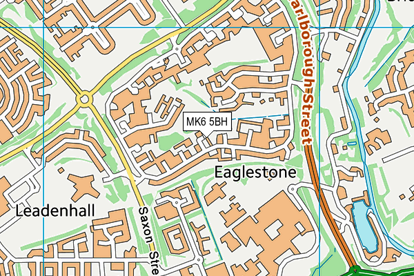 MK6 5BH map - OS VectorMap District (Ordnance Survey)