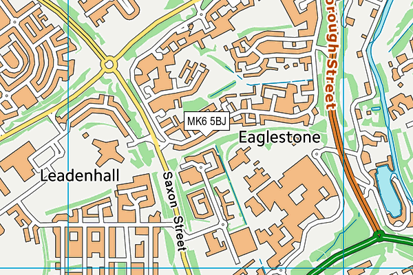 MK6 5BJ map - OS VectorMap District (Ordnance Survey)