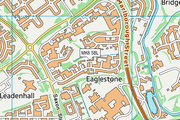 MK6 5BL map - OS VectorMap District (Ordnance Survey)