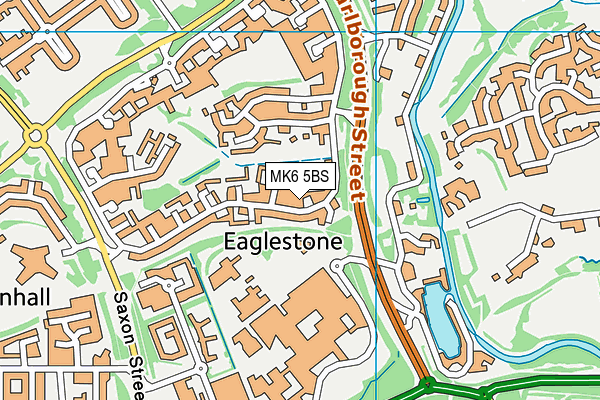 MK6 5BS map - OS VectorMap District (Ordnance Survey)