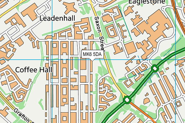 MK6 5DA map - OS VectorMap District (Ordnance Survey)