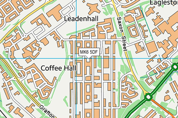 MK6 5DF map - OS VectorMap District (Ordnance Survey)