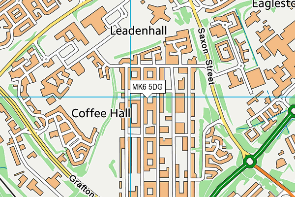 MK6 5DG map - OS VectorMap District (Ordnance Survey)