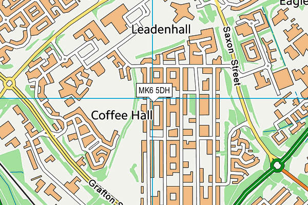 MK6 5DH map - OS VectorMap District (Ordnance Survey)