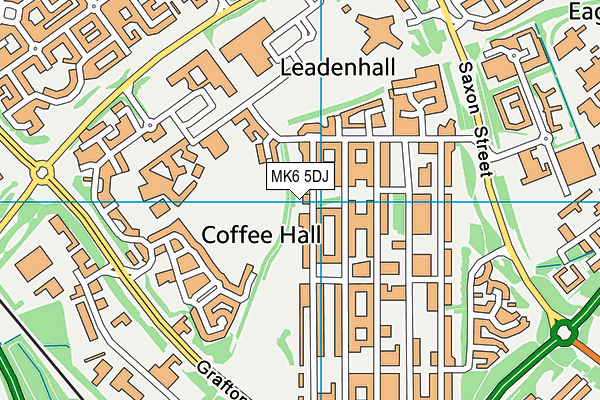 MK6 5DJ map - OS VectorMap District (Ordnance Survey)