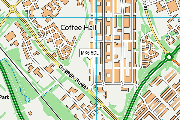 MK6 5DL map - OS VectorMap District (Ordnance Survey)