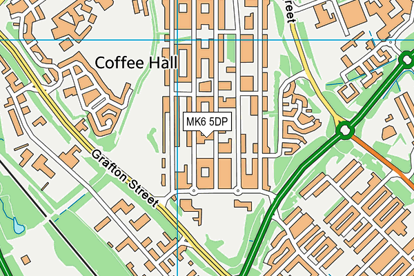 MK6 5DP map - OS VectorMap District (Ordnance Survey)