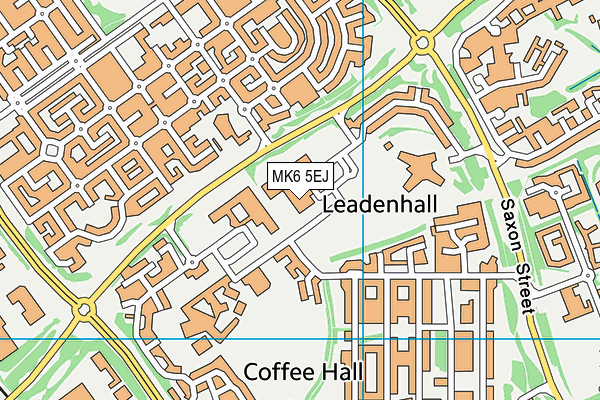 Woughton Leisure Centre map (MK6 5EJ) - OS VectorMap District (Ordnance Survey)