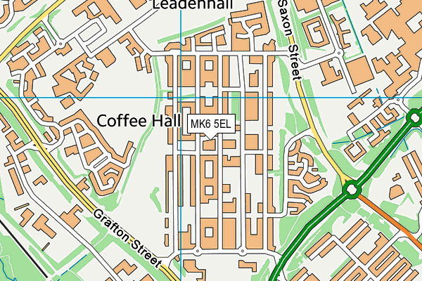 MK6 5EL map - OS VectorMap District (Ordnance Survey)