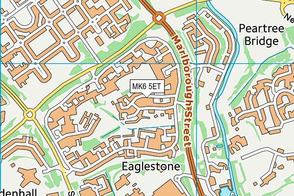 MK6 5ET map - OS VectorMap District (Ordnance Survey)