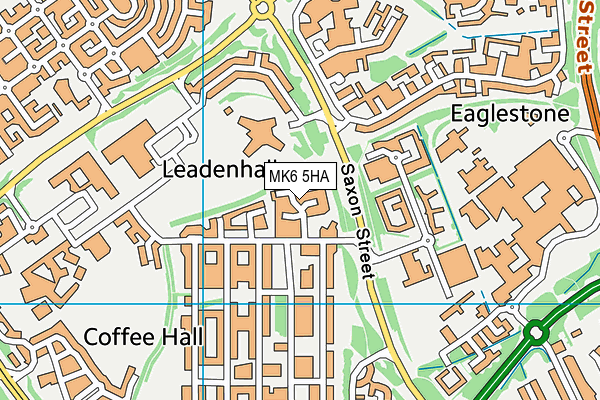 MK6 5HA map - OS VectorMap District (Ordnance Survey)