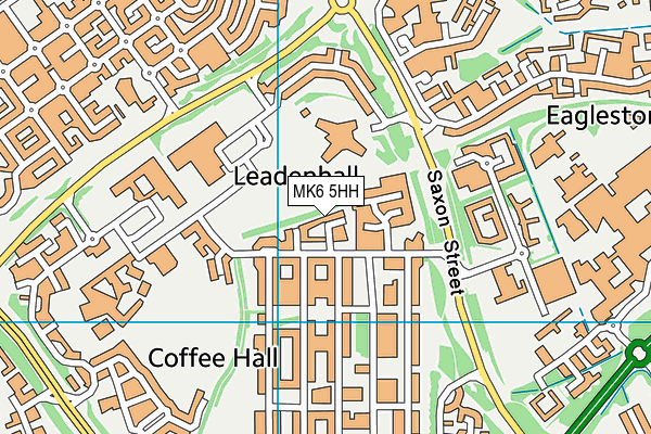 MK6 5HH map - OS VectorMap District (Ordnance Survey)