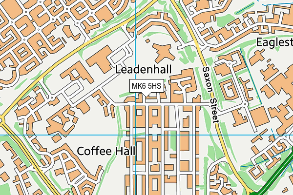 MK6 5HS map - OS VectorMap District (Ordnance Survey)