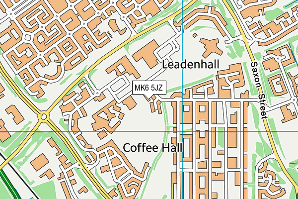 MK6 5JZ map - OS VectorMap District (Ordnance Survey)