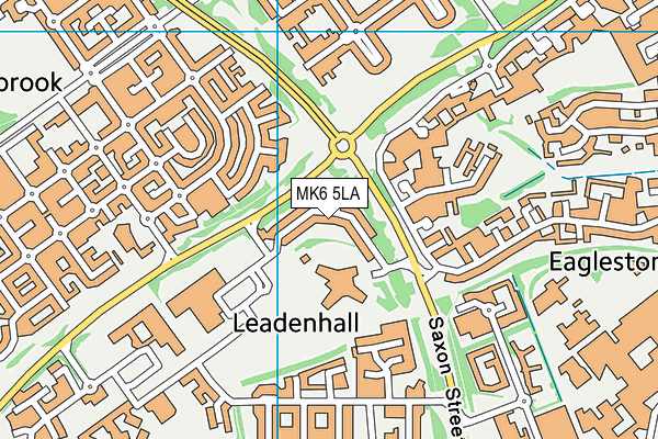 The Milton Keynes Academy map (MK6 5LA) - OS VectorMap District (Ordnance Survey)