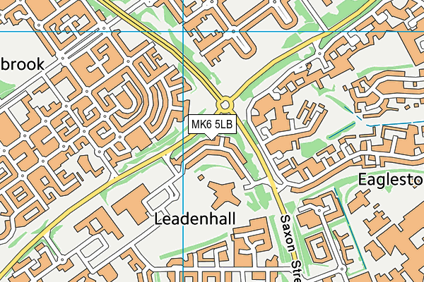 MK6 5LB map - OS VectorMap District (Ordnance Survey)