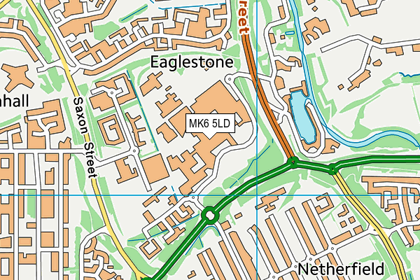 MK6 5LD map - OS VectorMap District (Ordnance Survey)