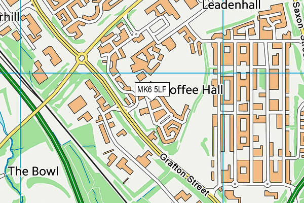 MK6 5LF map - OS VectorMap District (Ordnance Survey)