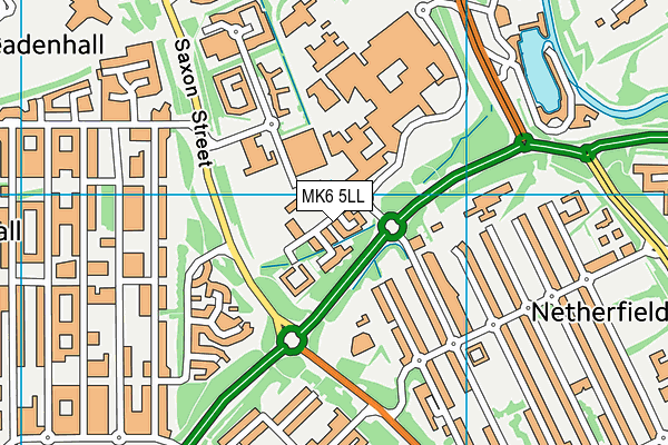 MK6 5LL map - OS VectorMap District (Ordnance Survey)