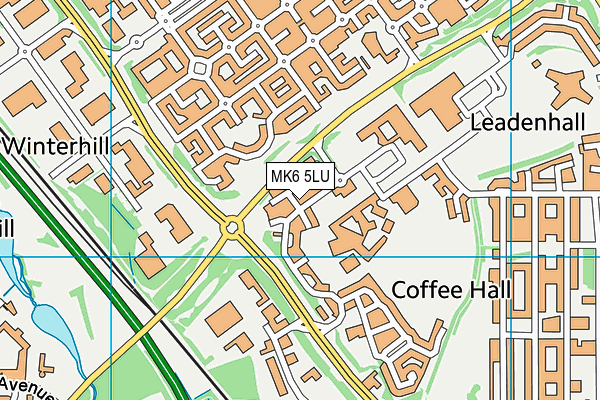 MK6 5LU map - OS VectorMap District (Ordnance Survey)