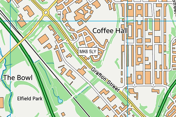 MK6 5LY map - OS VectorMap District (Ordnance Survey)