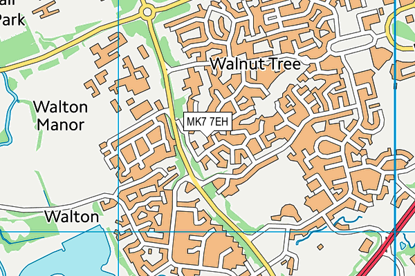 MK7 7EH map - OS VectorMap District (Ordnance Survey)