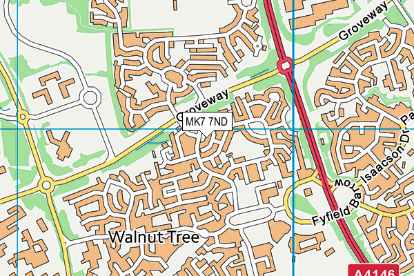 MK7 7ND map - OS VectorMap District (Ordnance Survey)