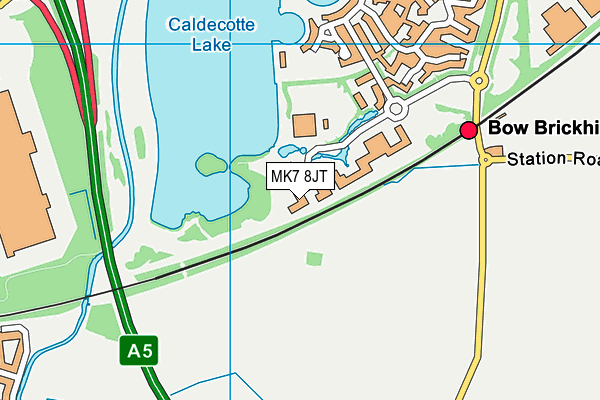 MK7 8JT map - OS VectorMap District (Ordnance Survey)