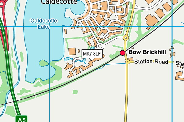 MK7 8LF map - OS VectorMap District (Ordnance Survey)