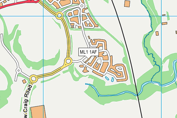 ML1 1AF map - OS VectorMap District (Ordnance Survey)