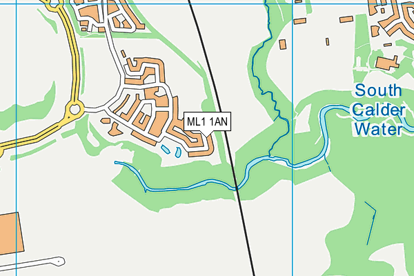 ML1 1AN map - OS VectorMap District (Ordnance Survey)