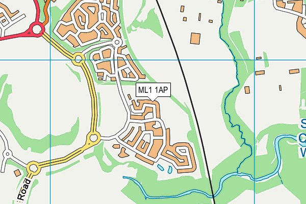 ML1 1AP map - OS VectorMap District (Ordnance Survey)