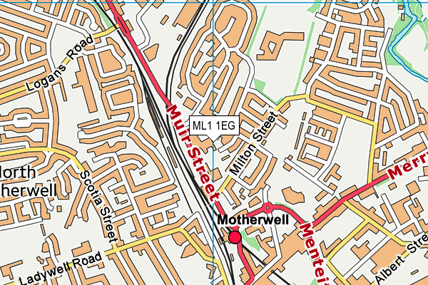 ML1 1EG map - OS VectorMap District (Ordnance Survey)