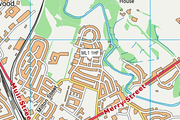 ML1 1HF map - OS VectorMap District (Ordnance Survey)