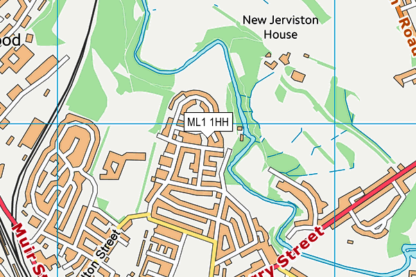ML1 1HH map - OS VectorMap District (Ordnance Survey)