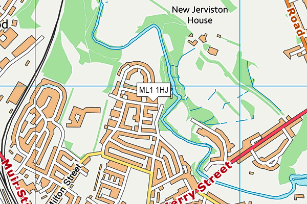 ML1 1HJ map - OS VectorMap District (Ordnance Survey)