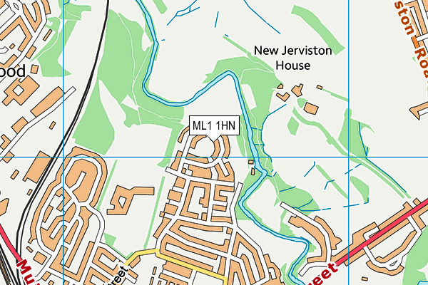 ML1 1HN map - OS VectorMap District (Ordnance Survey)