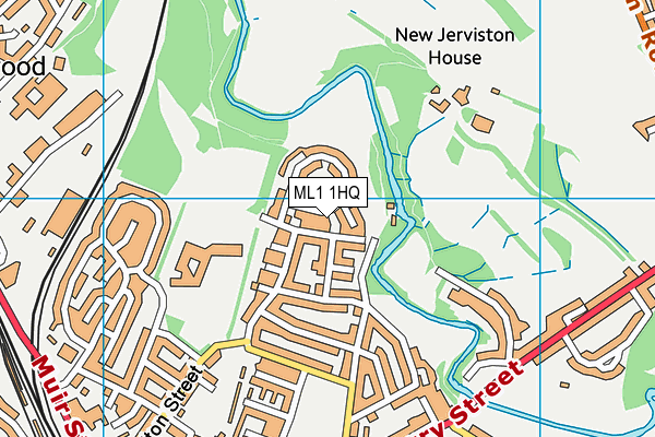 ML1 1HQ map - OS VectorMap District (Ordnance Survey)