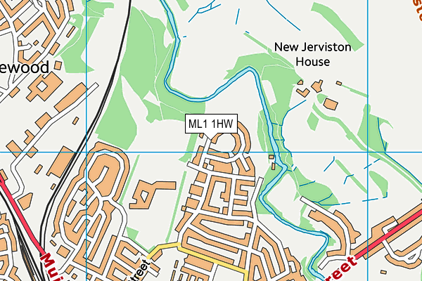 ML1 1HW map - OS VectorMap District (Ordnance Survey)