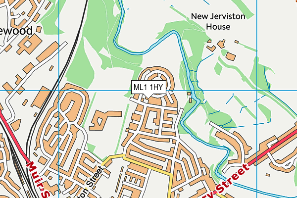 ML1 1HY map - OS VectorMap District (Ordnance Survey)
