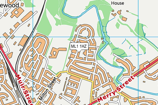 ML1 1HZ map - OS VectorMap District (Ordnance Survey)