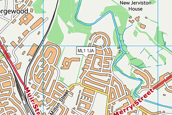 ML1 1JA map - OS VectorMap District (Ordnance Survey)