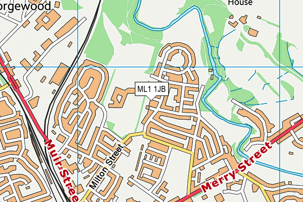 ML1 1JB map - OS VectorMap District (Ordnance Survey)