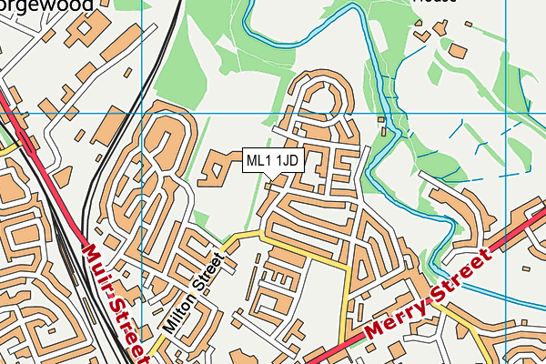 ML1 1JD map - OS VectorMap District (Ordnance Survey)