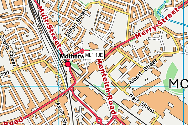 ML1 1JE map - OS VectorMap District (Ordnance Survey)