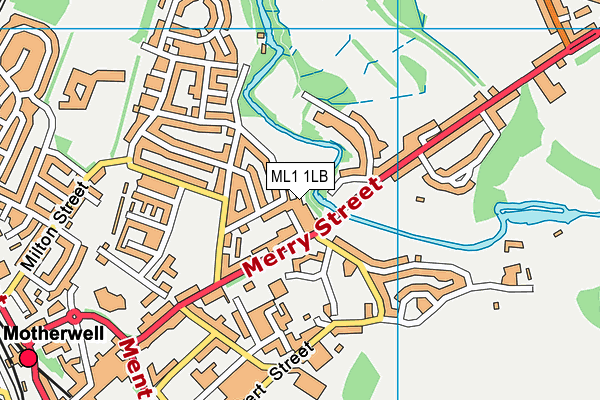 ML1 1LB map - OS VectorMap District (Ordnance Survey)